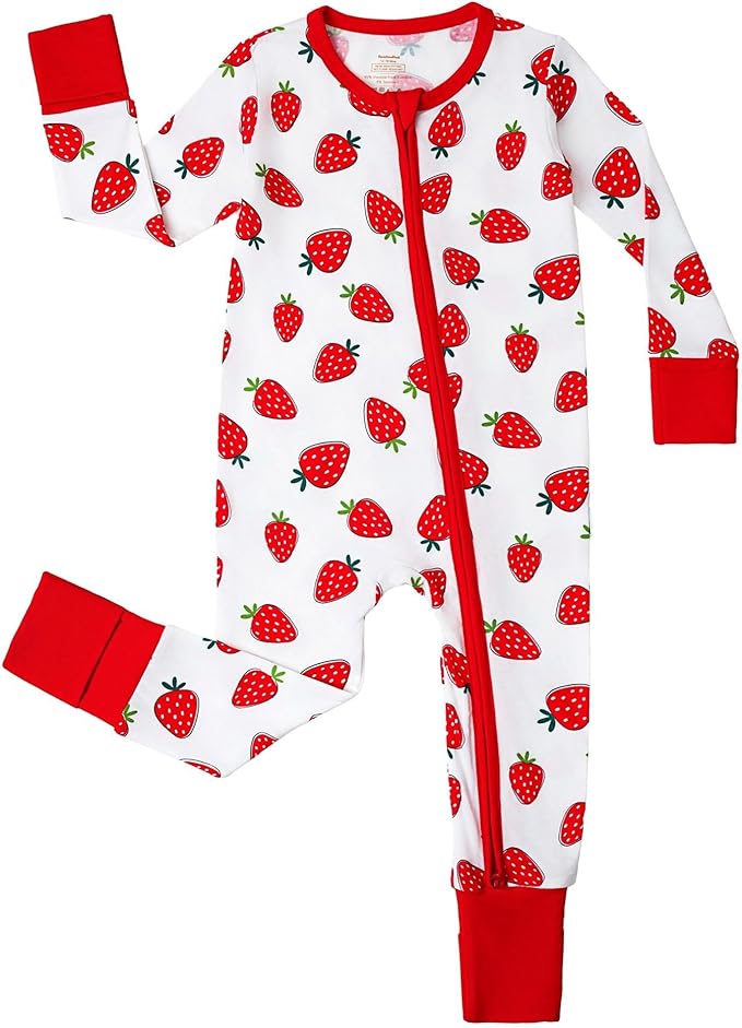 Baby Zippered Rompers Newborn Pajamas Sleepers Long Sleeve Jumpsuits Infant Zipper Romper-Viscose from Bamboo
