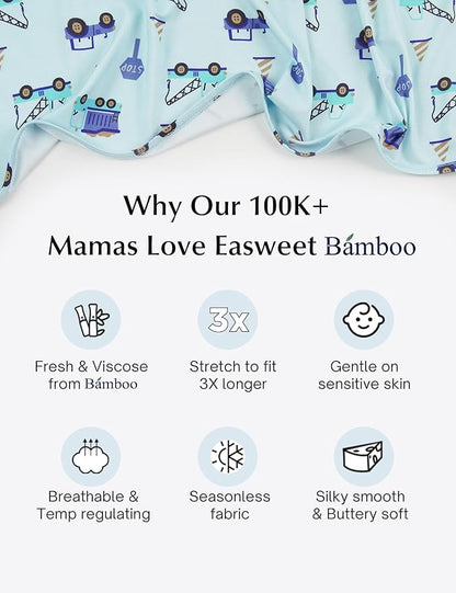 Bamboo Viscose Baby Girl Footless Pajamas Ruffled Baby Sleepers with 2 Way Zipper