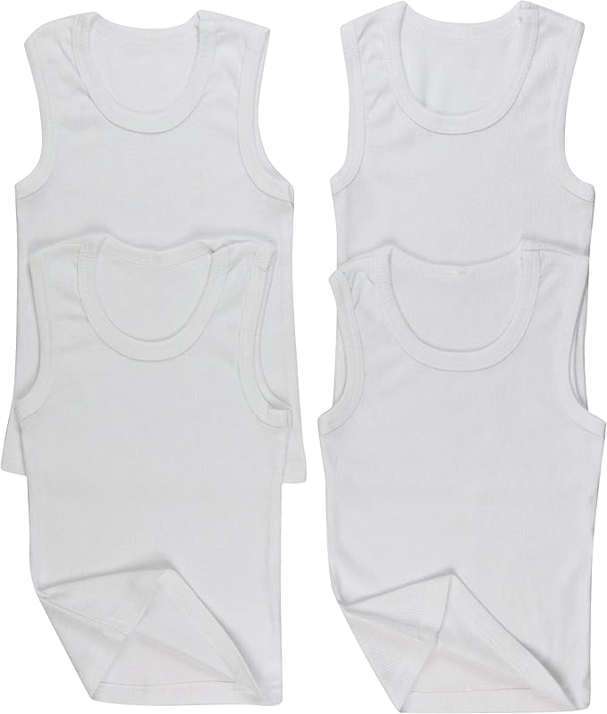 ToBeInStyle Boy's Pack of 4 Tank Tops