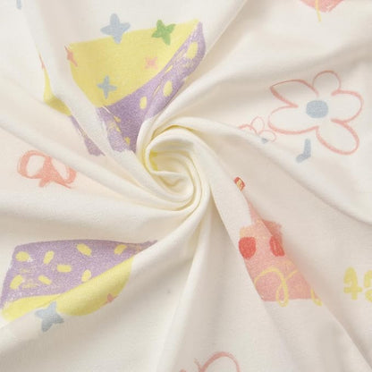 Baby Footed Pajamas with Mittens Rayon from Bamboo 2pcs Newborn Infant 2-way Zipper Pjs Cute Sleeper Outfit