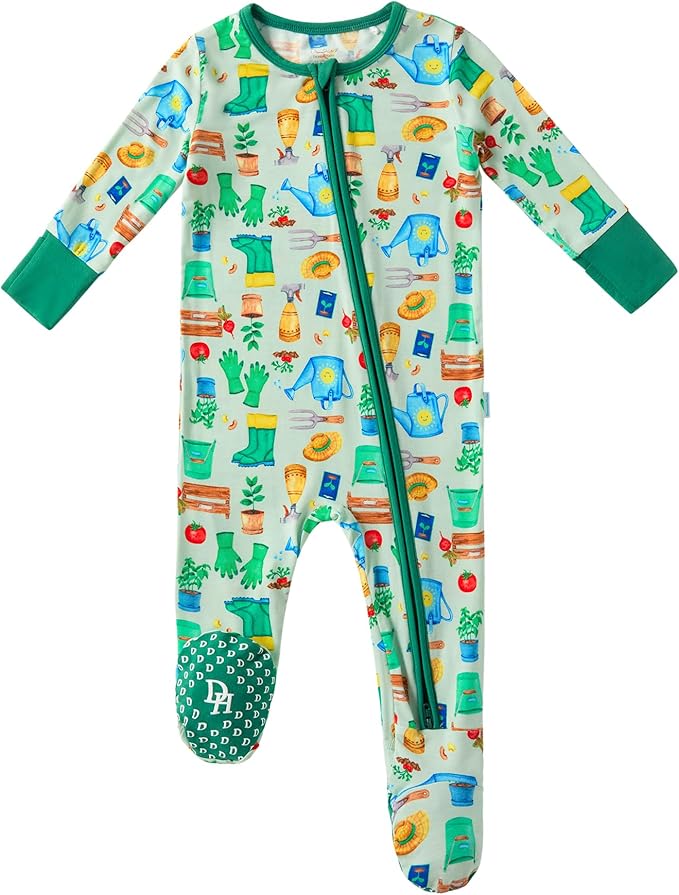 Baby Boys Girls Romper-Viscose Made from Bamboo, Long Sleeve Jumpsuits Soft Footless Rompers, Unisex