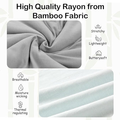 Supersoft Rayon Made from Bamboo Sleep Sack 12-18 Months 1.0 Tog Toddler Sleep Sack Baby Wearable Blanket with 2-Way Zipper Unisex Sleeping Bag for Babies All-year-around (2 Pack) Green & Gray