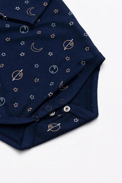 monica + andy Long Sleeve Jack & Jill Bodysuit, Organic Baby Clothes for Girls & Boys, For Preemie, Newborn & Infant