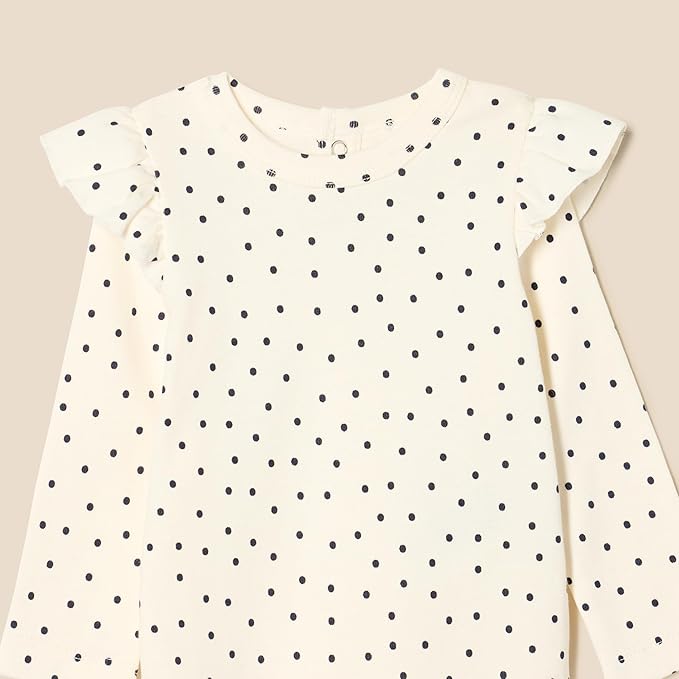 Amazon Essentials baby-girls Long-Sleeved Ruffle Bodysuits