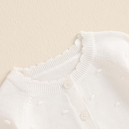 Baby Girl Cardigan Sweater Long Sleeve Button Up Knit Sweatshirt Jacket Toddler Baby Girl Fall Outfits