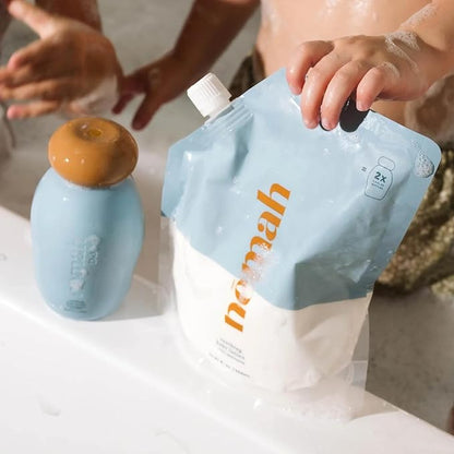 Nemah Baby Lotion Refill, Baby Moisturizer For Sensitive Skin, Lotion For Newborn And Toddlers, With Chamomile Aloe Vera Jojoba Oil, Lightweight Non-Greasy, Fast Absorbing, Vegan, 21.97 Fl Oz, Refill