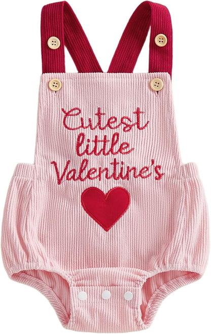 Valentines Day Infant Baby Girls Romper Outfit Newborn 3 6 12 18 Months Girl Jumpsuit Overall Spring Clothes