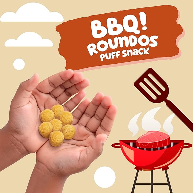 Get'ems! from Gerber, Snacks for Kids, BBQ Roundos, Made with Whole Grain Quinoa, Calcium to Support Strong Bones - 5 pack