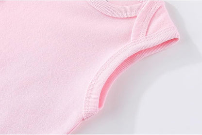 6 Pack Unisex Baby Boy Girl Rompers 0-12months Infant Short Sleeve Bodysuits New Born Soft Cotton One-Piece Clothes