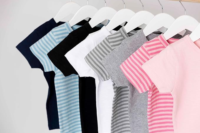 Monica + Andy Crewneck Tee, 100% Organic Cotton Clothes for Girls & Boys, Printed T-Shirt Sizes for Kids, Toddler & Baby