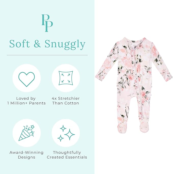 Ruffled Zippered Vintage Pink Rose One Piece