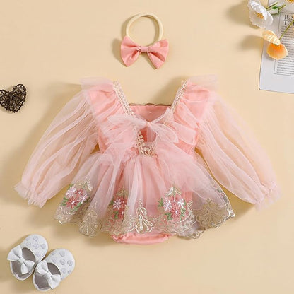 Baby Girl Clothes Floral Boho Lace Romper Bodysuit Romper Jumpsuit Summer Outfit Summer Baby Clothes Girls