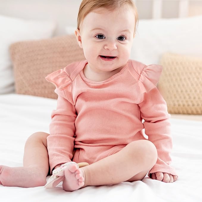 Blake 5-Pack Long Sleeve Bodysuits 100% Organic Cotton Baby Boys & Girls