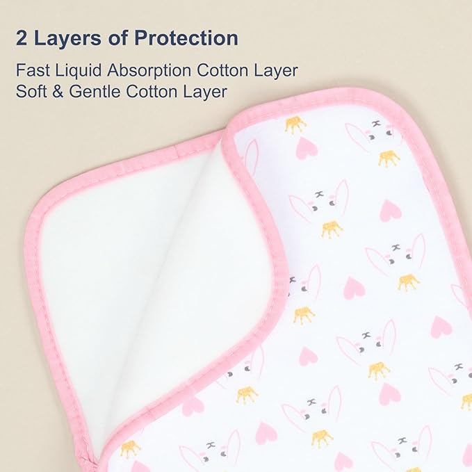 Hakochia Burp Cloths for Baby Boy & Girl Organic Cotton Large Unisex Burp Clothes Extra Absorbent Soft Neutral Burping Rags Spit Up Cloth Sets for Newborns 8 Pack (Multicolor-2)