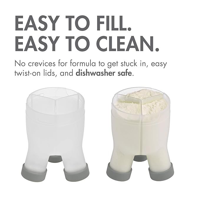 Boon® TRIPOD® Formula Container + MIX Silicone Formula Mixer