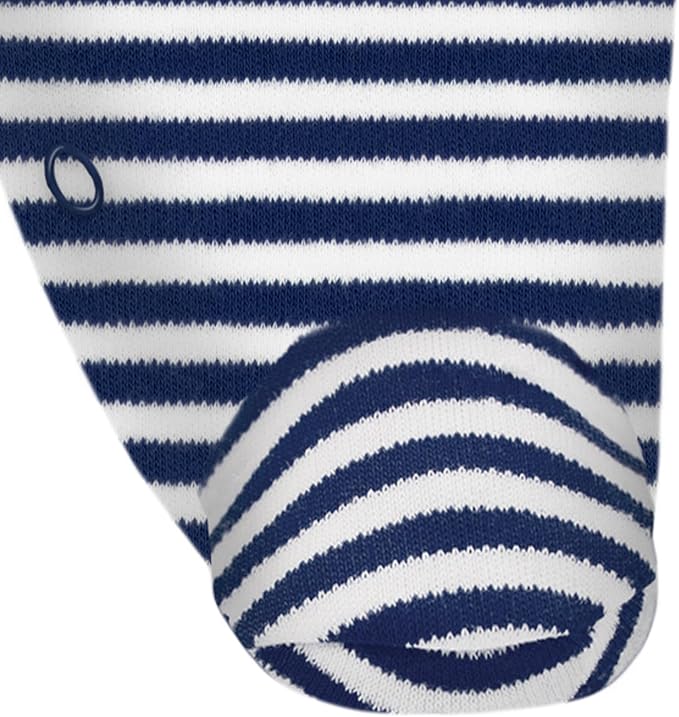 Creative Knitwear College Baby Striped Footed Romper - Team Logo, Multiple Colors, for Boys & Girls (0-9 Months)