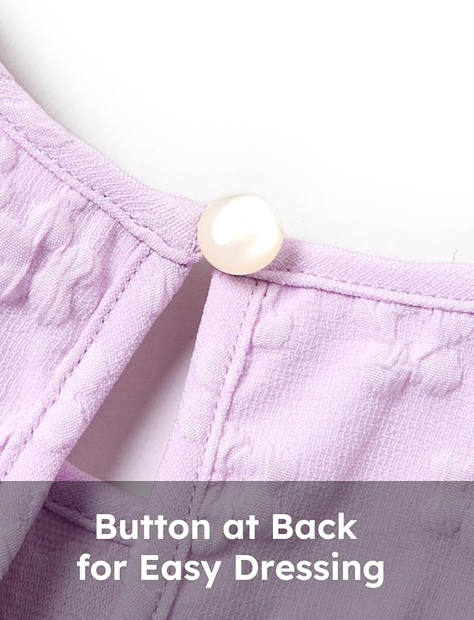 PATPAT Toddler Baby Girls Summer Dresses Spring Clothes Flower Sundress Ruffle Sleeve Bowknot 3-24 Months