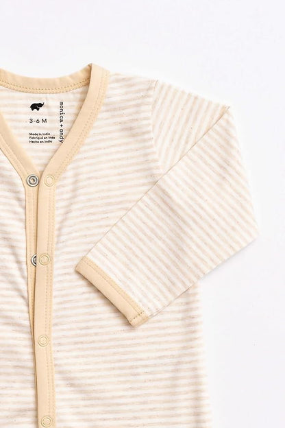 monica + andy On the Go Baby One Piece, 100% Organic Baby Clothes for Girls & Boys, Sizes For Preemie, Newborn, & Infant