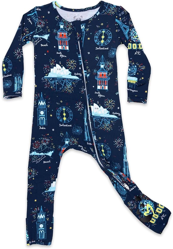 Bellabu Bear Convertible Footies for Baby Boys & Baby Girls, Family Matching Pajamas, Rayon from Bamboo