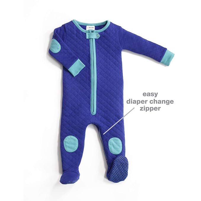 baby deedee Sleepsie Cotton Quilted Footie Pajama, 2T, (542)