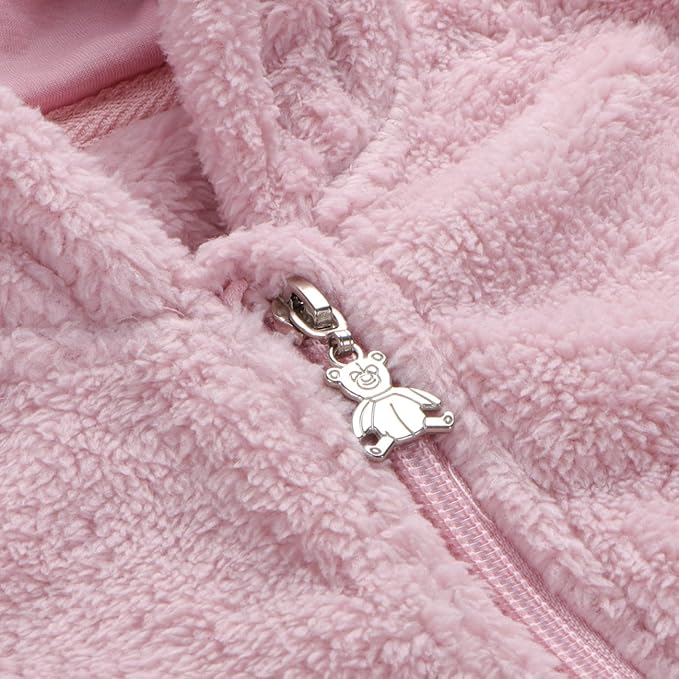 Newborn Baby Girls Clothes Toddler Boys Fleece Jacket Neutral Winter Hoodie Coat