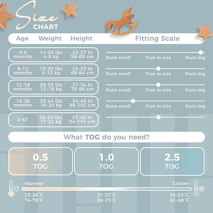 Nyte Nyte Baby - Sleeveless Soft Baby & Toddler Sleeping Sack, Breathable with Adjustable Feet Cuffs & Anti-Slip Grip