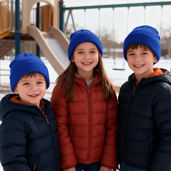 ZOORON Toddler Beanie Baby Kids Beanies Warm Winter Hat Knit Skull Cap for Boys & Girls Soft Children Infant Hat