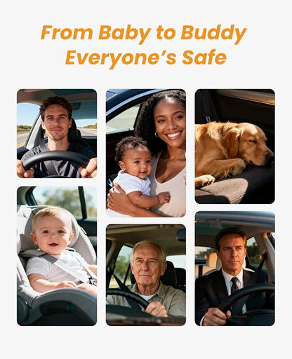 Babyvue USB Car Camera for Baby : 4.5" Baby Car Camera with 1080P Crystal Clear Mirror View, Easy Installation Carseat Rear Facing Moitor for Kids, HD IR Night Vision Backseat Monitor