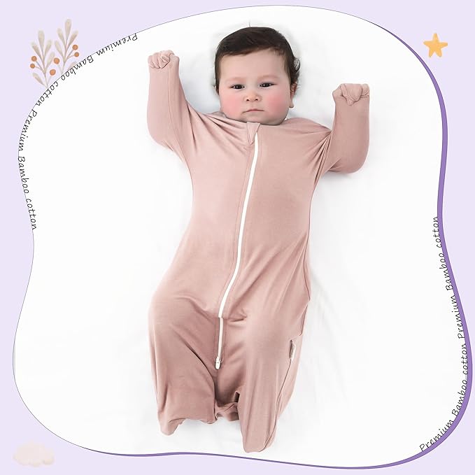 PuppyPaws Baby Sleep Sack, Transition Swaddle, Sleep Sack 9-15 Months, Wearable Blanket Baby with 2-Way Zipper, Swaddles for Newborns Summer, 95% Rayon derived from Bamboo, 5% Spandex