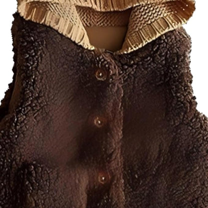 Newborn Baby Fleece Vest Girls Winter Thick Button Down Fuzzy Sleeveless Jacket Lightweight Soft Cotton Plush Outerwear
