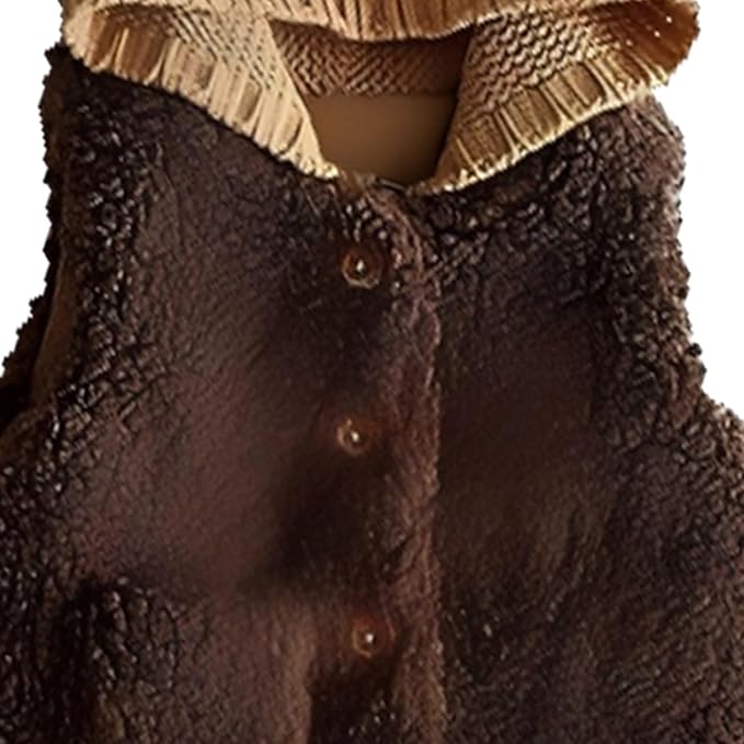 Newborn Baby Fleece Vest Girls Winter Thick Button Down Fuzzy Sleeveless Jacket Lightweight Soft Cotton Plush Outerwear