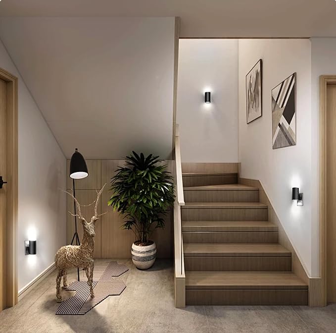 LED Night Light Plug in, Modern Night Lights Plug into Wall, Dusk to Dawn Sensor, 5-300LM Adjustable Brightness,Daylight 5000K,Dimmable Night Lights for Hallway Bedroom Stairway, 2 Pack