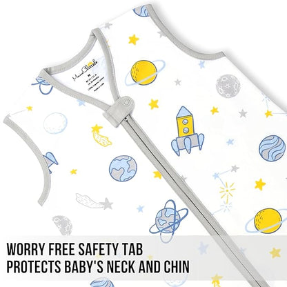 Mama Cheetah Toddler Sleep Sack with Feet 4T-5T, 1.0 TOG Organic Cotton Baby Wearable Blankets with Legs, Baby Sleeping Bag for Walkers, Early Walker X-Large