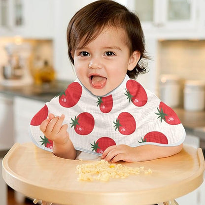 vvfelixl Muslin Burp Cloths Fresh Tomato Baby Washcloths for Baby Girl Boys 2 Pack