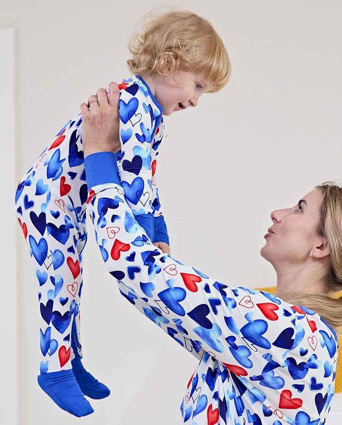 Bamboo Viscose Baby Convertible Footie Pajama, Zipper Pajamas for Baby Boys & Girls, Sleep & Play Footed Pjs
