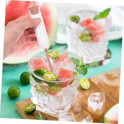 Electric Stirrer with Extended Handle Portable Handheld Mixer for Milk Powder Shakes Detachable Design for Easy Cleaning Lightweight for Busy Parents