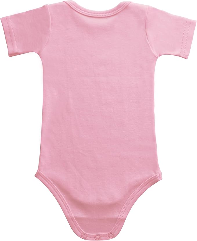 Baby Onsies 100% Cotton Short Sleeve Baby Bodysuits Solid Color Infant Bodysuits for Newborn Baby 3-Pack