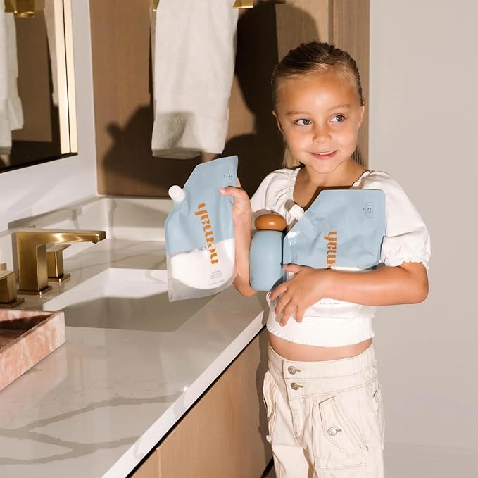 Nemah Baby Lotion Refill, Baby Moisturizer For Sensitive Skin, Lotion For Newborn And Toddlers, With Chamomile Aloe Vera Jojoba Oil, Lightweight Non-Greasy, Fast Absorbing, Vegan, 21.97 Fl Oz, Refill