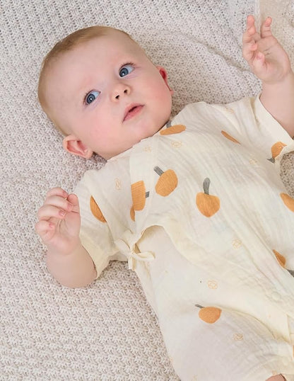 BINIDUCKLING Baby Kimono Robes Cotton Muslin Outfit Clothes Newborn - 24 Months