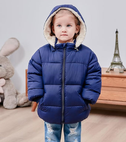 TUONROAD 1-6T Baby Girl Boy Winter Fleece Coats Toddler Warm Puffer Jackets Kids Down Alternative Outerwear