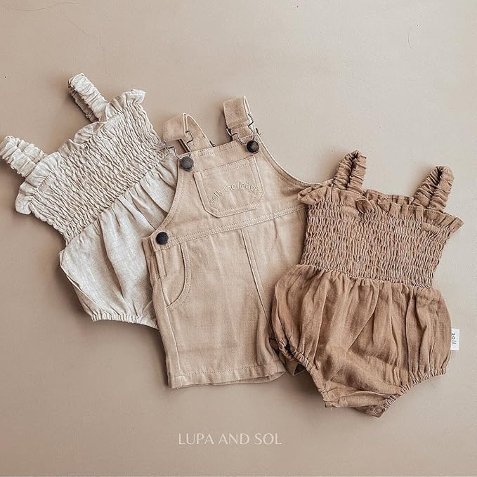 Newborn Baby Girl Bodysuit Sleeveless Halter Frill Romper One-piece Jumpsuit with Headband Summer Clothes Set