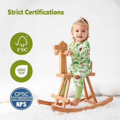 Unisex Infant Neutral Zipped Footies, Viscose from Bamboo 2-Way Zipper Romper Outfit, 0-24 Months One-piece Jumpsuit