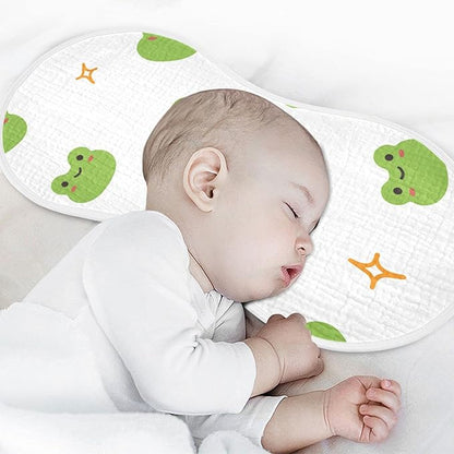 Muslin Baby Burp Cloths Set of 1, Soft Absorbent Cute Frog Muslin Washcloths, Bibs, Face Towel for Newborn Boys Girls, 22 x 11 Inch