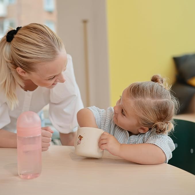 mushie Silicone Snack Cup | Spill Proof Food Container for Toddler and Baby (Fairy Mice)