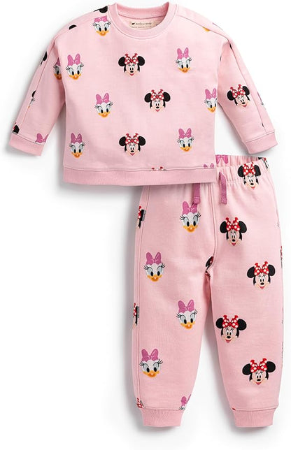 monica + andy Sporty Sweatsuit, 100% Organic Cotton Clothes for Boys & Girls, Outfit Sizes For Kids, Toddler & Infant