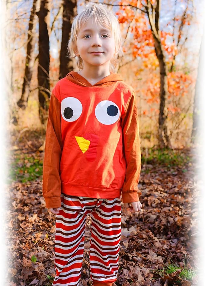 Baby Boys Dinosaur Long Sleeve Hoodie Tops Sweatsuit Pants Winter Outfit Set