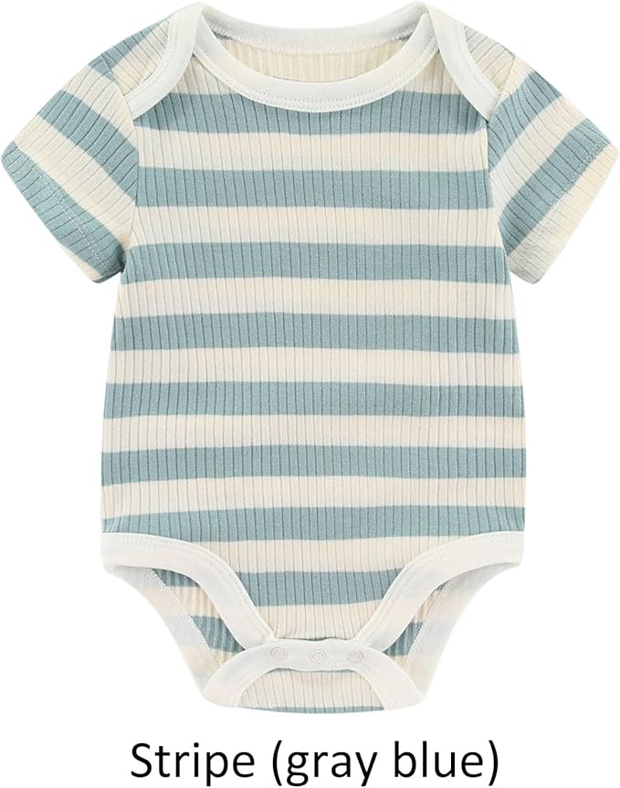 Baby Bodysuit Boy Girl Clothes Soft Newborn Infant Outfit Short Sleeve Romper
