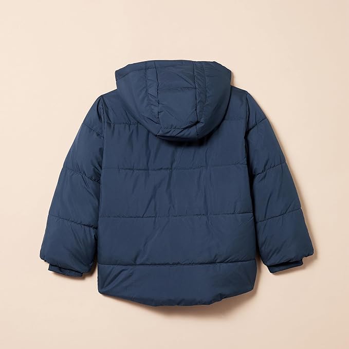 Amazon Essentials Babies, Toddlers, and Boys' Heavyweight Hooded Puffer Jacket