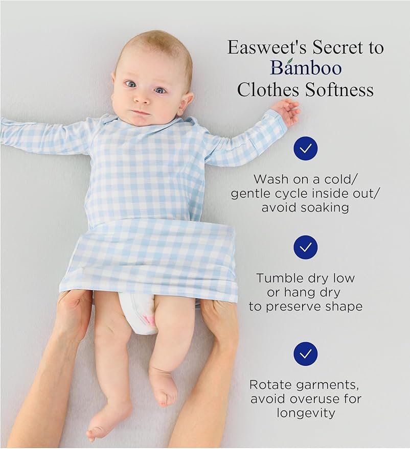 Bamboo Viscose 2-Pack Baby Gowns for Boys and Girls Long Sleeve Infant and Newborn Sleepers