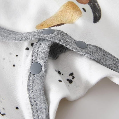 100% Organic Cotton Soft 0-6 Months Unisex Footless Newborn Baby Sleepers Pajamas Romper Boys Girls Long Sleeve